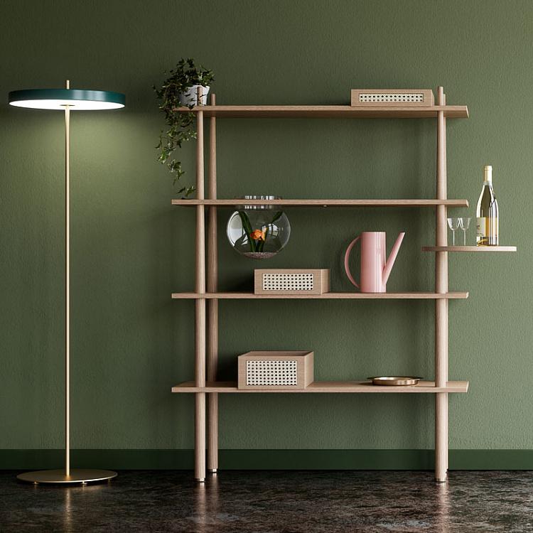 Набор из трёх коробок для стеллажа Сториз, светлый дуб Set Of 3 Stories Trays, Oak, Venetian Cane