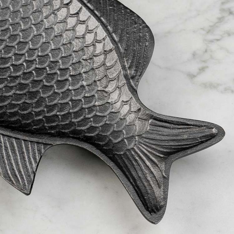 Набор из двух сервировочных блюд Бронзовые рыбы Set Of 2 Fish Bronze Trays