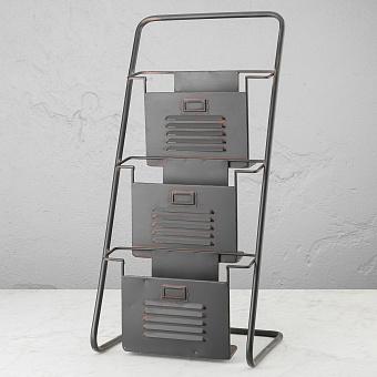 Newspaper Holder On Stand 3 Shelves