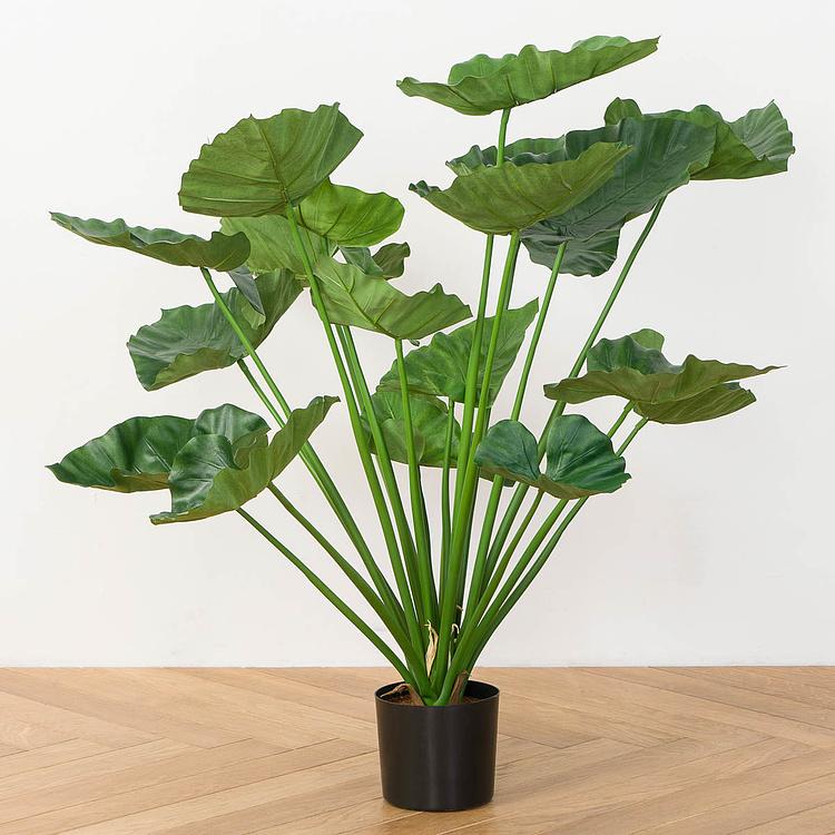 Искусственная кустовая алоказия Калидора, L Calidora Alocasia Bush 95 cm
