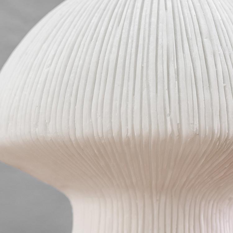Ребристая настольная лампа с led-гирляндой внутри Гриб Ribbed Mushroom Lamp Led Garland