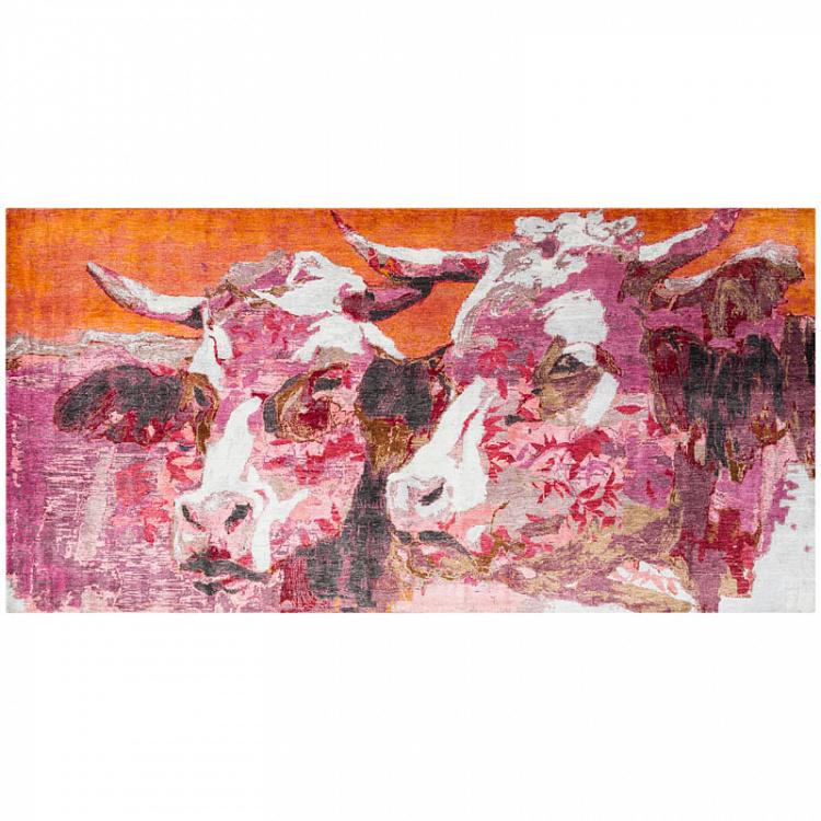 Ковёр с коротким ворсом Коровы Cows