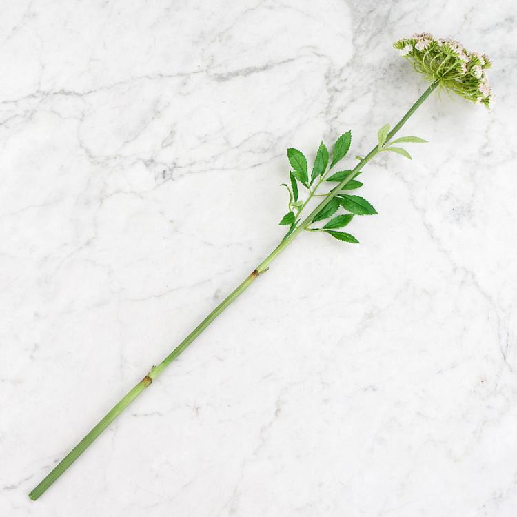 Искусственный цветок Анна Королевская бело-розовая, S Anna Royal Branch White Rose 62 cm