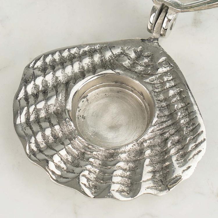 Подсвечник с зеркалом Ракушка Shell Mirror Tealight Holder