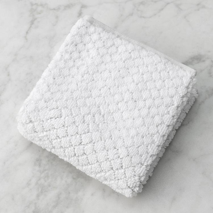 Белое махровое полотенце-салфетка Пунто 30x40 см Punto Washcloth Towel White 30x40 cm