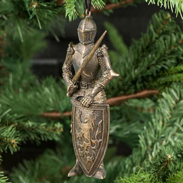 Ёлочная игрушка Золотой рыцарь Knight Gold 15 cm