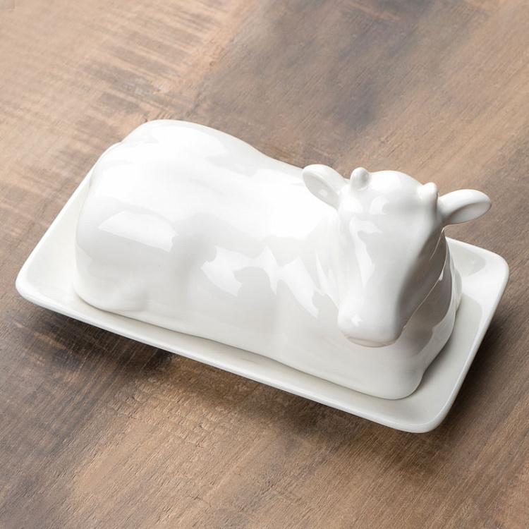 Маслёнка Корова Cow Butter Dish