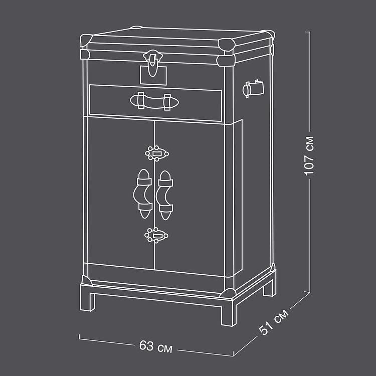 Барный шкаф-сундук Вояж Voyage Chest Sideboard RM