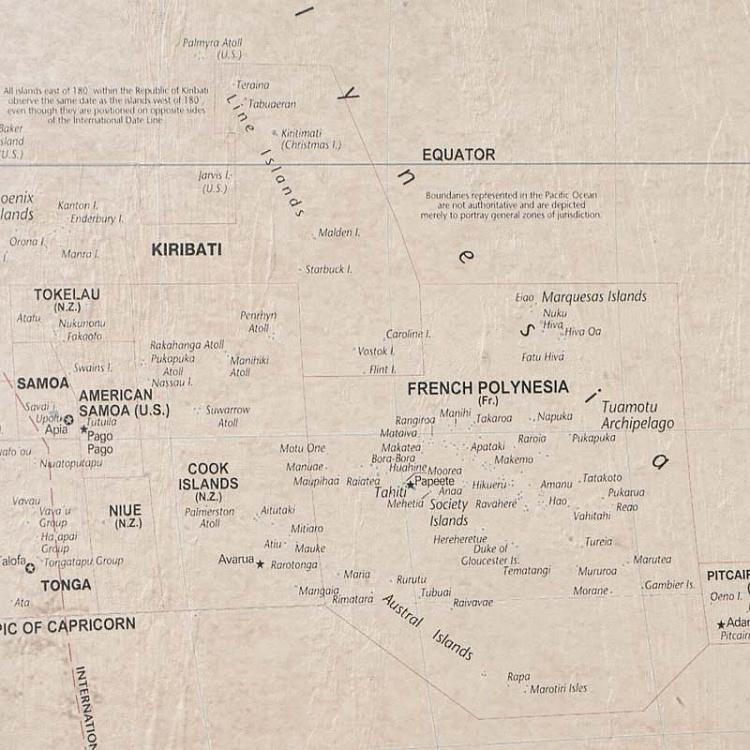 Винтажная картина-принт из четырёх частей Карта мира Set Of 4 Panels Wood Vintage Worldmap