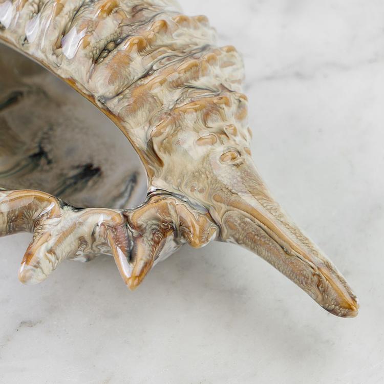 Статуэтка Зелёная ракушка Decoration Shell Green