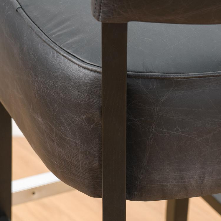 Барный стул Негрони, чёрные ножки Negroni Barstool, Oak Black