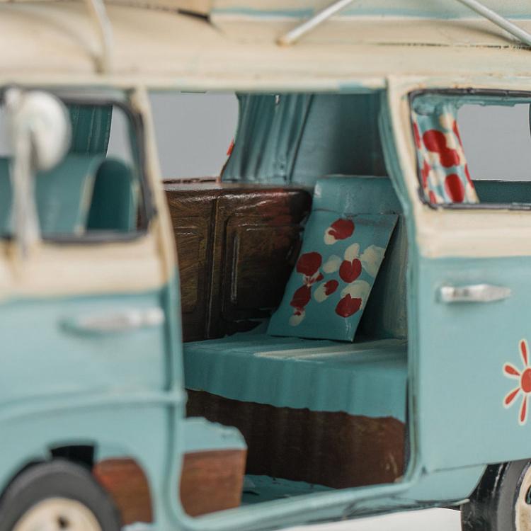 Фигурка Бело-голубой минивэн Toy Combi Van Clear Blue
