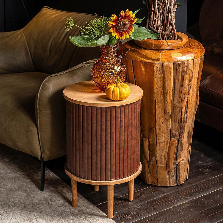 Ваза для цветов из тика Recycled Teak Jar