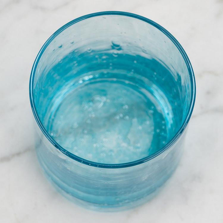 Лазурно-голубой стакан Пузырьки Bulle Craft Whisky Gobelet Bleu Azur
