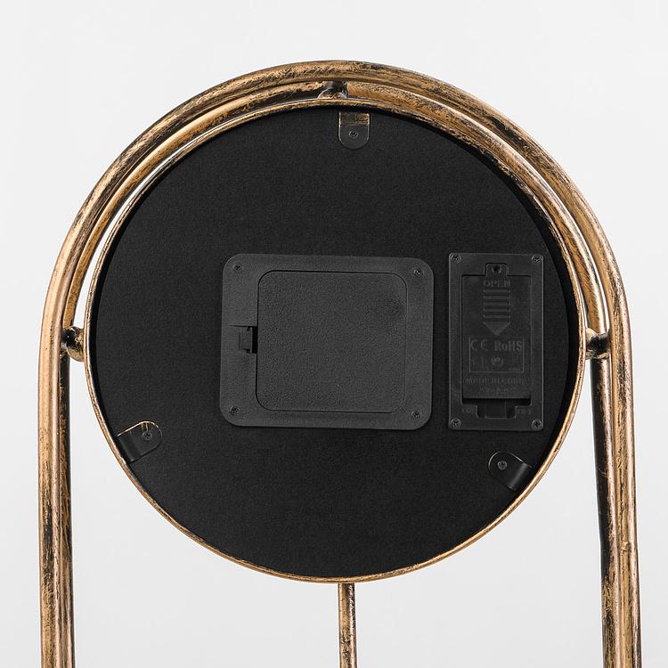 Настольные часы Индастриал Ретро с шестерёнками Industrial Retro Table Clock With Gears