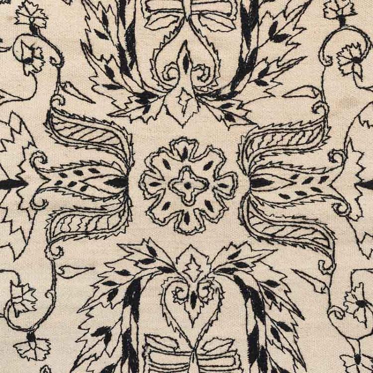 Безворсовый ковёр Килим Аддис Абеба чёрный Kilim Addis Ababa Black