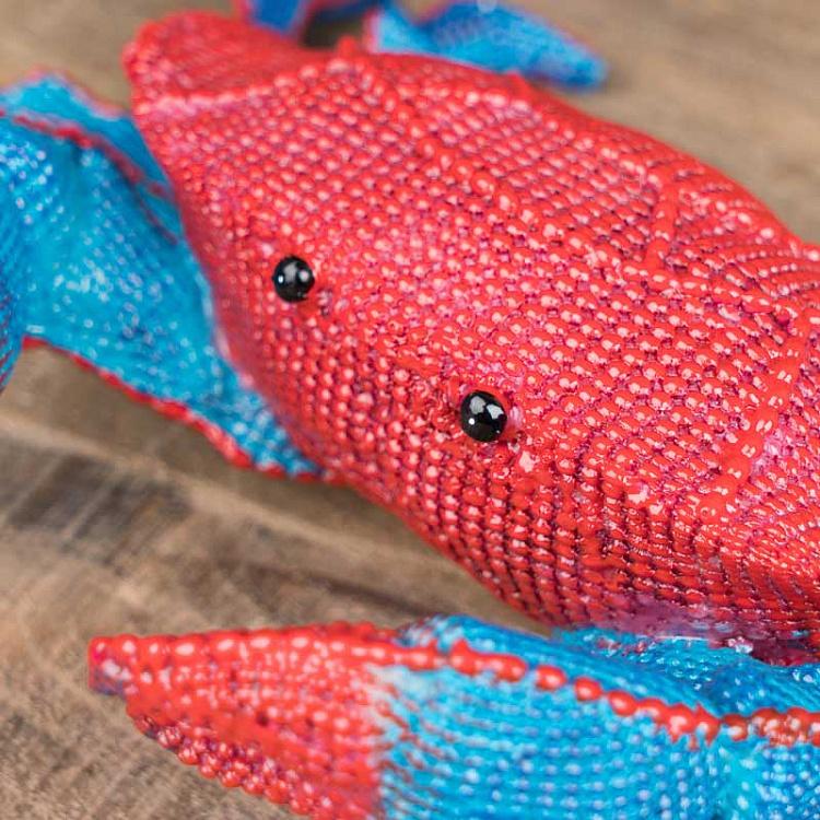 Статуэтка красно-синий Краб Blue And Red Crab
