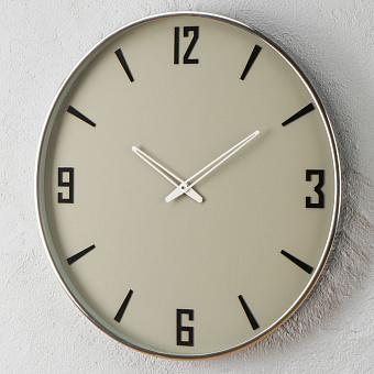 Grey Background Modern Wall Clock