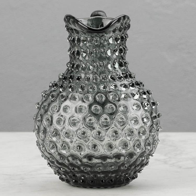 Серо-зелёный кувшин Диамант Pitcher Hobnail Sage Grey Large