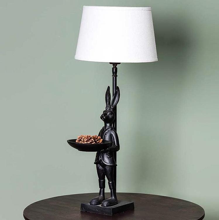 Настольная лампа с абажуром Заяц Table Lamp With Standing Hare