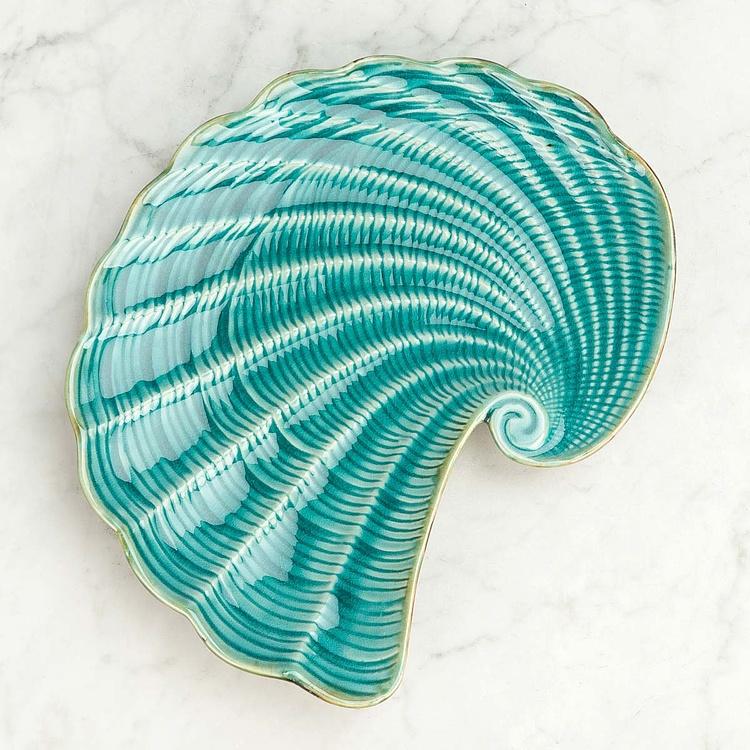 Сервировочное блюдо Морская ракушка, L Aqua Shell Dish Large