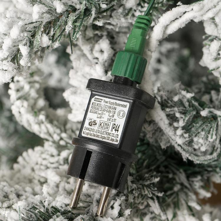 Искусственная заснеженная новогодняя ёлка с led-гирляндой, 213 см Snow-Covered Spruce With 460 LED Bulbs 213 cm