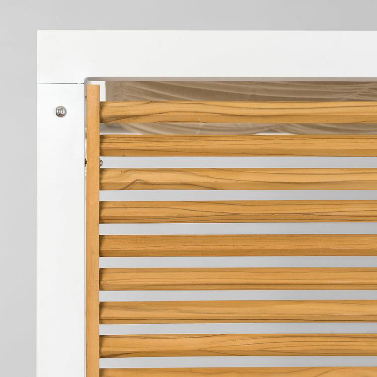 Белый садовый шатёр Каса Gazebo White Casa, Golden Teak