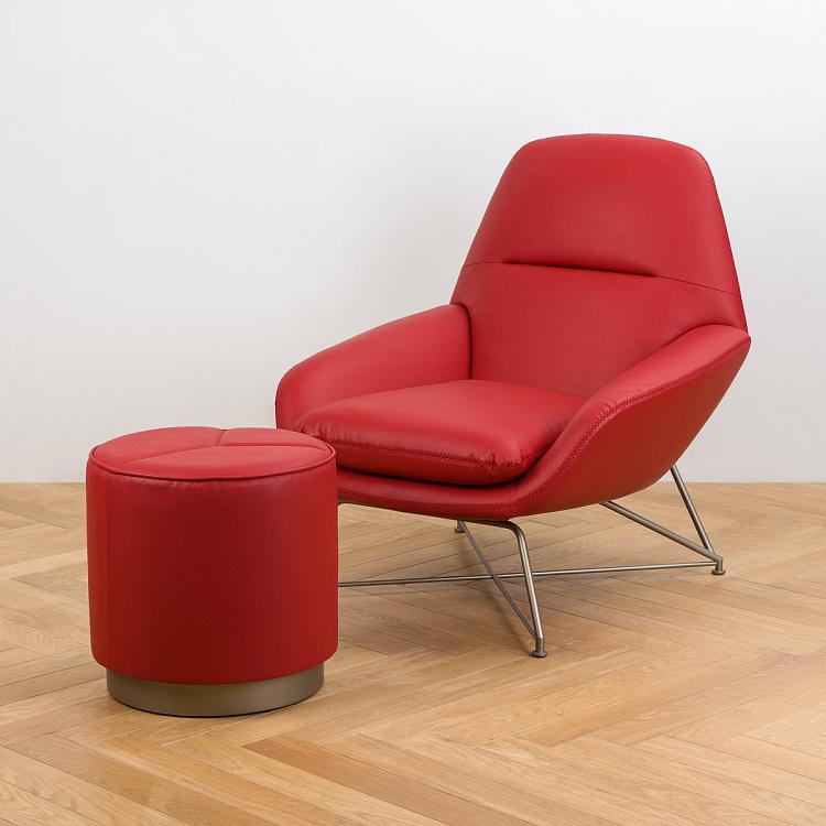 Пуфик Алимена, титановое основание Alimena Pouf, Titanium