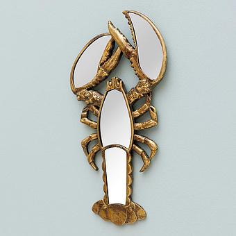 Lobster Wall Deco With Mirrors