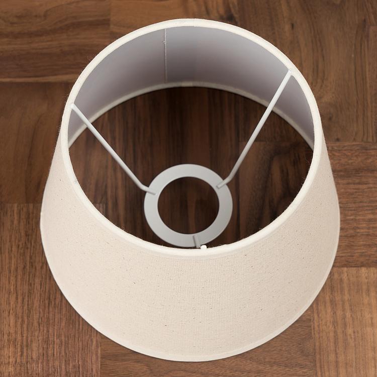 Поворотное бра Мейфэр с бежевым льняным абажуром Leather Copper Wallsconce With Shade Beige Linen