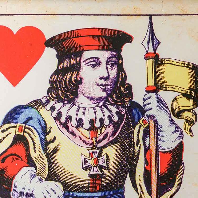 Картина-принт Червовый Валет Cards Bube Hearts