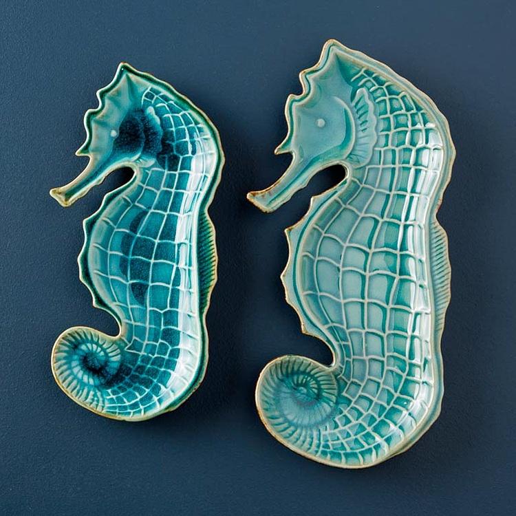 Сервировочное блюдо Морской конёк, M Aqua Seahorse Dish Medium