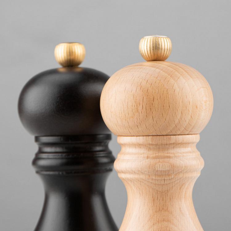 Набор из мельниц для соли и перца Париж, шоколад и светлое дерево Set Of 2 Paris Pepper Salt Mills Chocolate/Natural Wood
