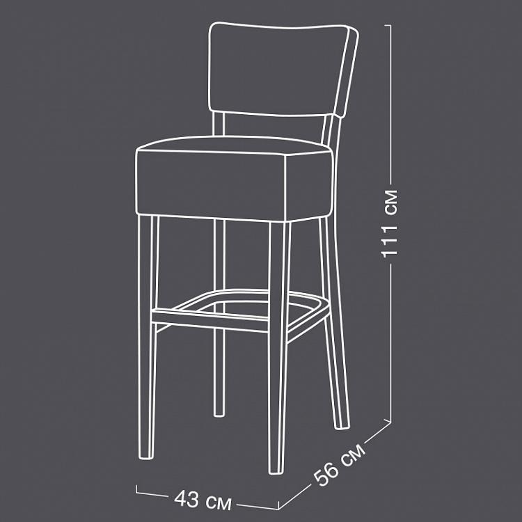 Барный стул Негрони, светлые ножки Negroni Barstool, Oak Brown