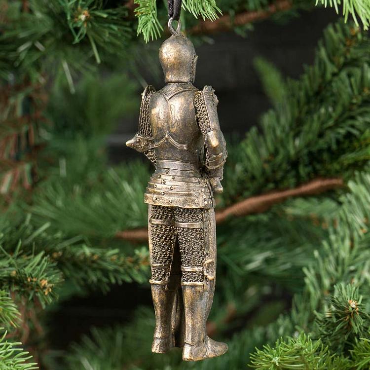 Ёлочная игрушка Золотой рыцарь Knight Gold 15 cm