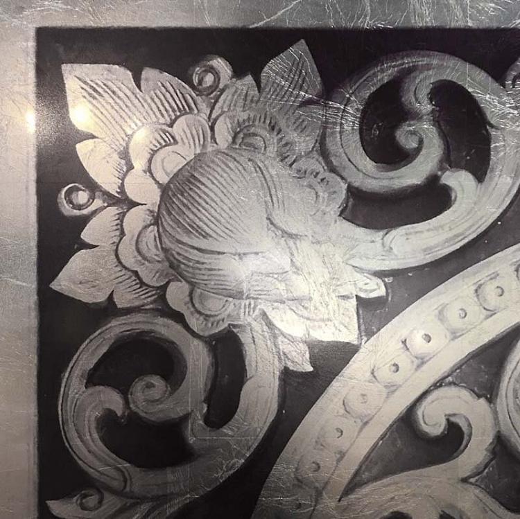 Картина Классицизм, платиновая поталь Classicism Platinum