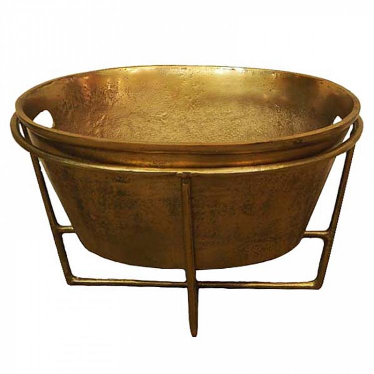 Овальное ведро для льда на подставке Oval Wine Cooler On Stand