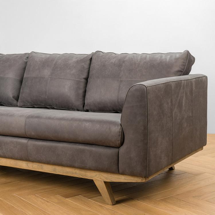 Трёхместный диван Патрик, светлые ножки Patrick 3 Seater, Oak Brown