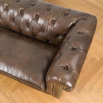 Трёхместный диван Regent 3 Seater RM натуральная кожа Antique Master