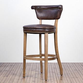 Angeles Barstool High, Weathered Oak