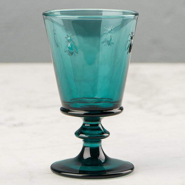 Серо-голубой бокал для вина Пчёлы Abeille Bleu Nuit Wine Glass