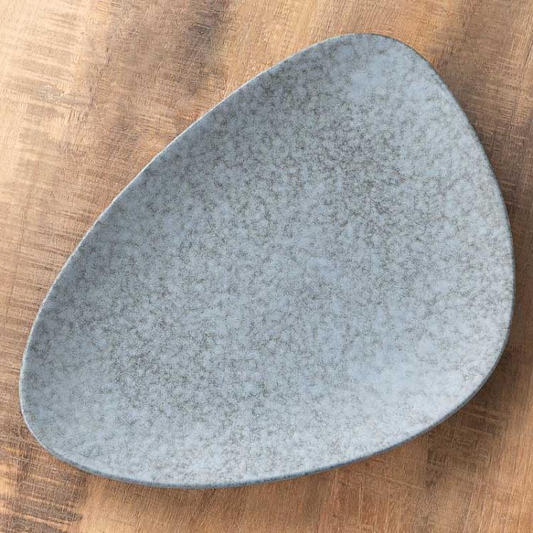 Треугольная тарелка Органика Земля, L Organica Terra Triangular Plate Large