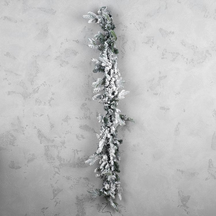 Светодиодная заснеженная еловая гирлянда LED Spruce Garland With Snow 150 cm