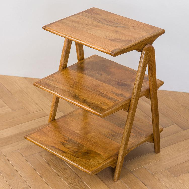 Прикроватный столик с тремя полками Терция Tercia Shelf Small