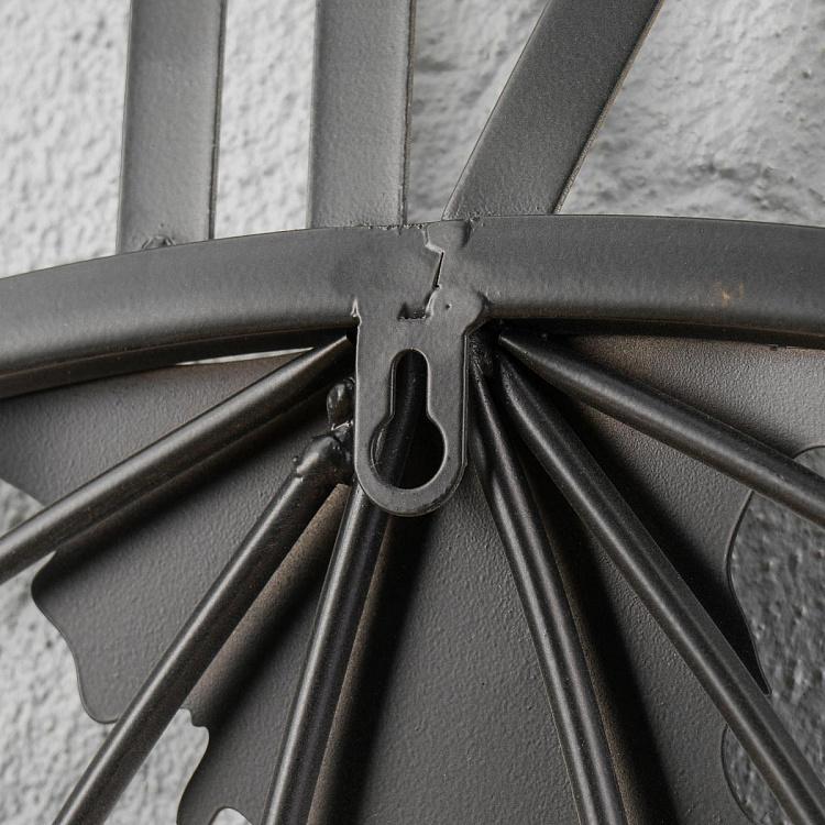 Настенные большие железные часы с картой мира Clock With Iron World Map Large