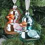 Набор из 2-х ёлочных игрушек Set Of 2 Ducks Pink And Blue 11 cm
