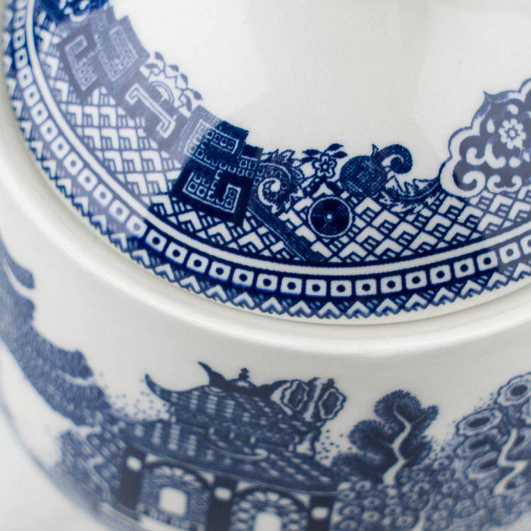 Сахарница Голубая ива Blue Willow Sugar Bowl