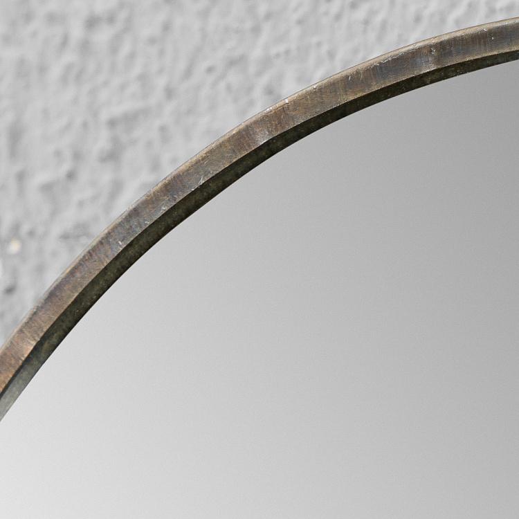Круглое зеркало с кованой кромкой Hammered Edge Round Mirror