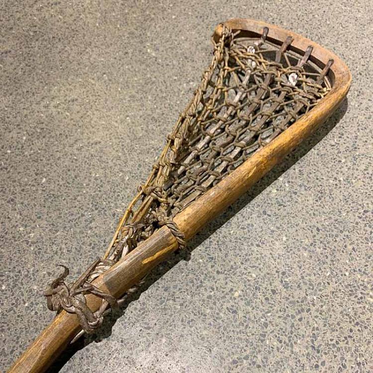 Винтажная клюшка для игры в лакросс 1 Vintage Lacrosse Netz 1