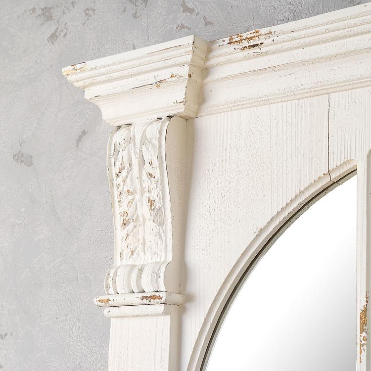 Зеркало Лили Lily Antique Floor Mirror White